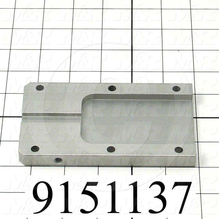Fabricated Parts, Pallet Stop Front Guide, 5.25 in. Length, 3.00 in. Width, 0.50 in. Thickness