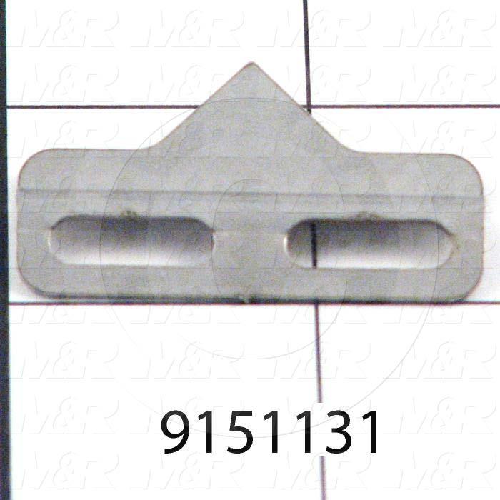 Fabricated Parts, Pallet Stop Pointer, 1.50 in. Length, 0.25 in. Width, 0.94 in. Height