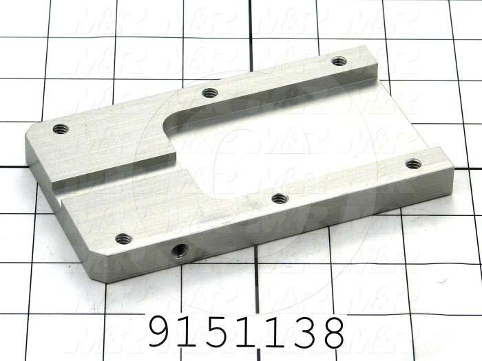 Fabricated Parts, Pallet Stop Rear Guide, 5.25 in. Length, 2.50 in. Width, 0.50 in. Thickness