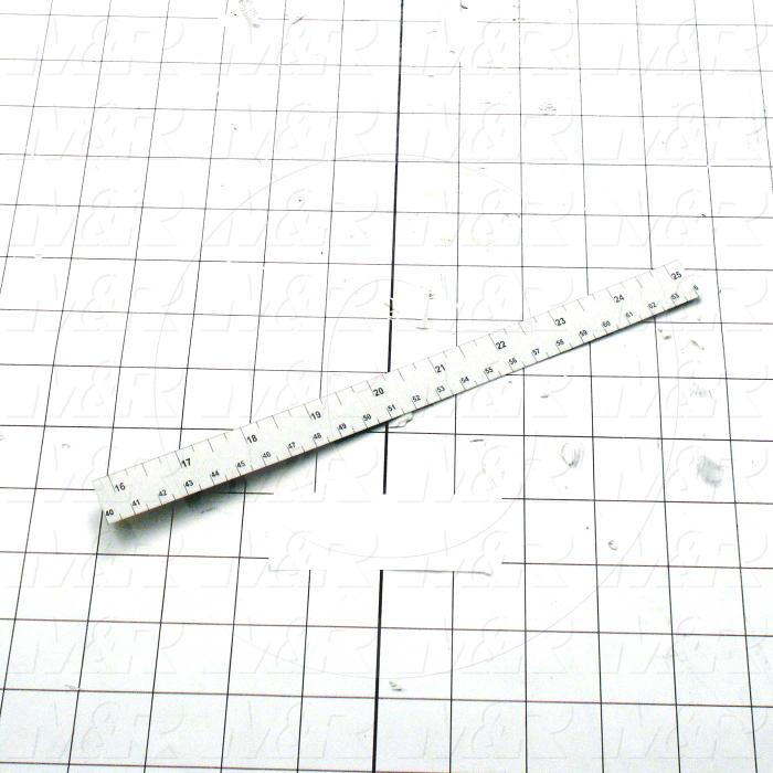 Fabricated Parts, Pallet Stop Ruler, 10.00 in. Length, 16"-25" In Size