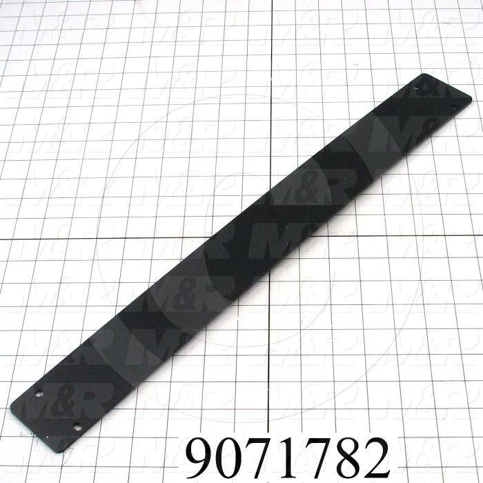 Fabricated Parts, Panel Mounting Flat, 21.00 in. Length, 2.44 in. Width, 0.14 in. Thickness