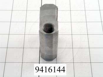 Fabricated Parts, Peel Bracket Insert, 2.50 in. Length, 1.62 in. Width, 1.98 in. Height