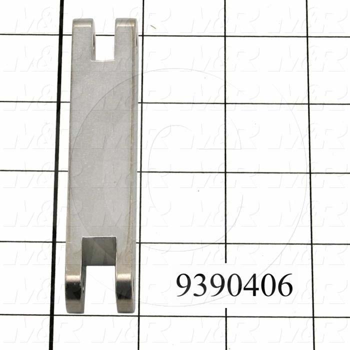 Fabricated Parts, Peel Cylinder Clevis, 3.94 in. Length, 0.63 in. Width, 0.75 in. Thickness