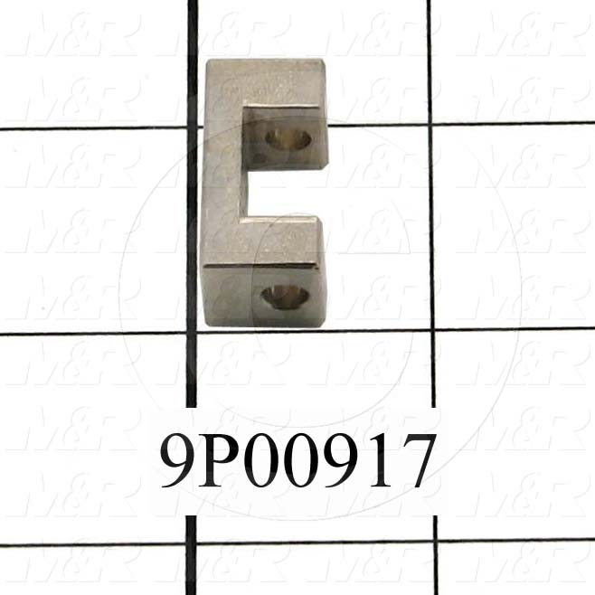 Fabricated Parts, Peel Cylinder Clevis Base U, 1.00 in. Length, 0.50 in. Width, 0.50 in. Height