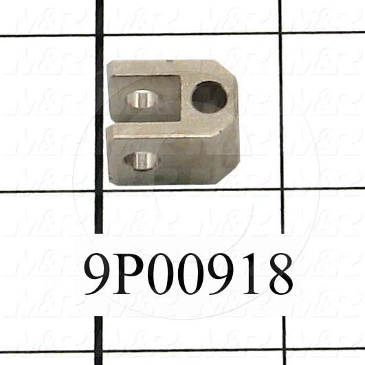 Fabricated Parts, Peel Cylinder Clevis Insert U, 0.71 in. Length, 0.50 in. Width, 0.50 in. Height