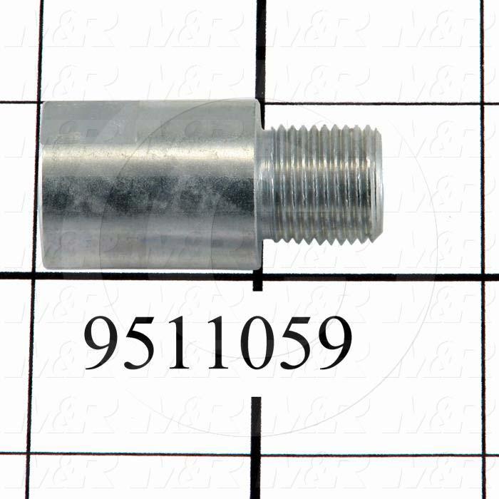 Fabricated Parts, Peel Eye Bolt Nut, 1.75 in. Length, 0.87 in. Diameter