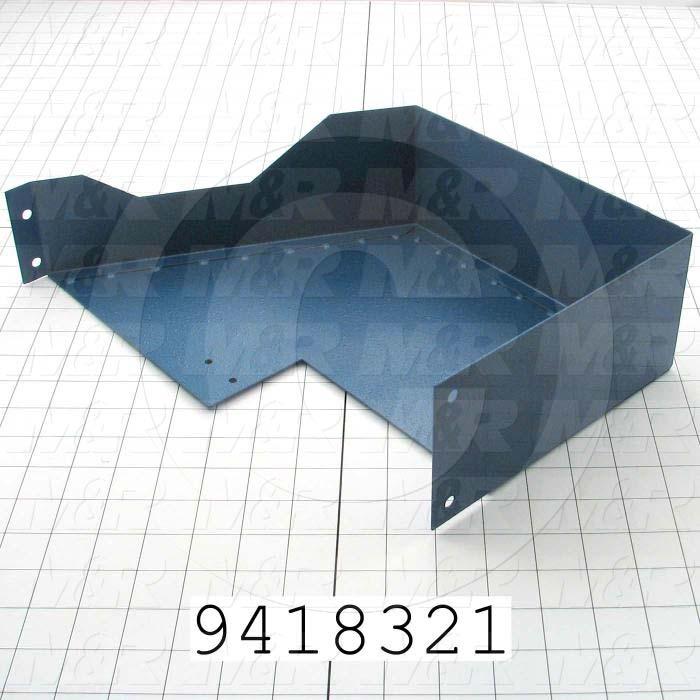 Fabricated Parts, Peel Lower Guard, 14.00 in. Length, 3.75 in. Width, 9.13 in. Height