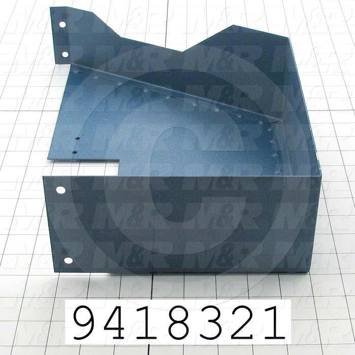 Fabricated Parts, Peel Lower Guard, 14.00 in. Length, 3.75 in. Width, 9.13 in. Height