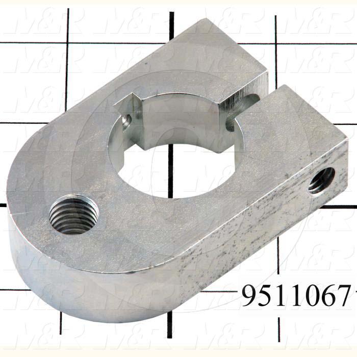 Fabricated Parts, Peel Rear Lever Clamp, 3.00 in. Length, 2.00 in. Width, 0.75 in. Height