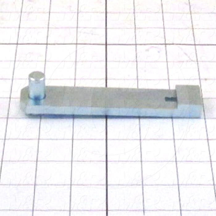 Fabricated Parts, Peel String Lever, 6.00 in. Length, 0.88 in. Width, 1.25 in. Height, Front Side