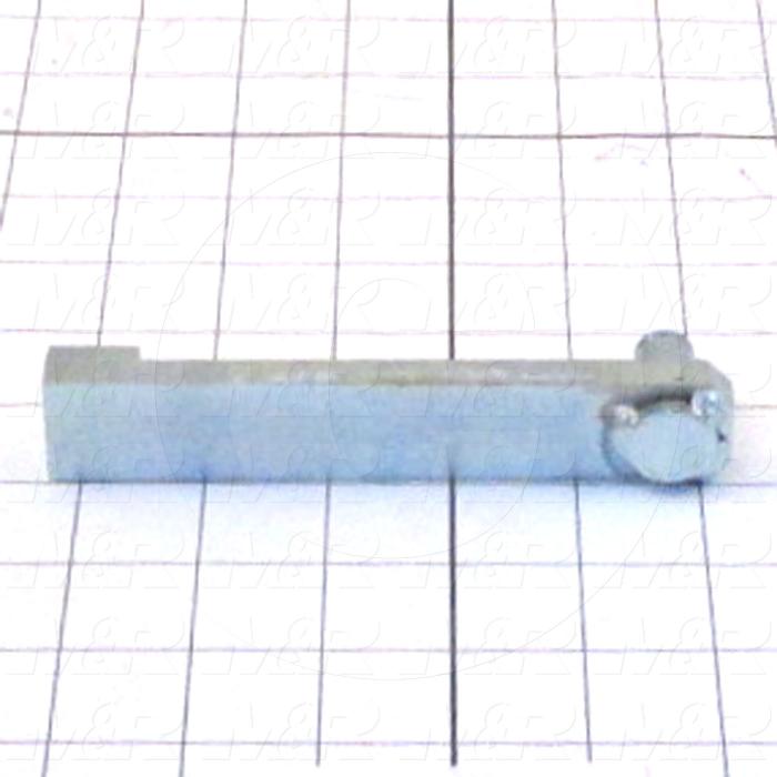 Fabricated Parts, Peel String Lever, 6.00 in. Length, 0.88 in. Width, 1.25 in. Height, Front Side