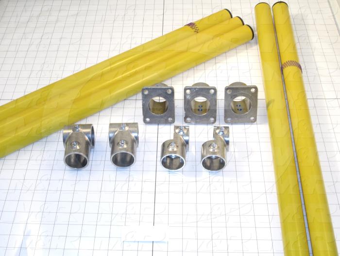 Fabricated Parts, Perimeter Gate Assembly, 116.59 in. Length, 27.77 in. Height