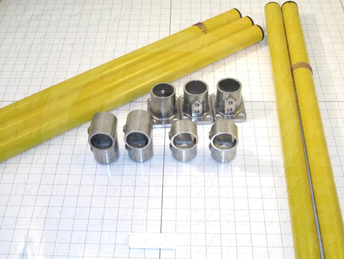 Fabricated Parts, Perimeter Gate Assembly, 116.59 in. Length, 27.77 in. Height