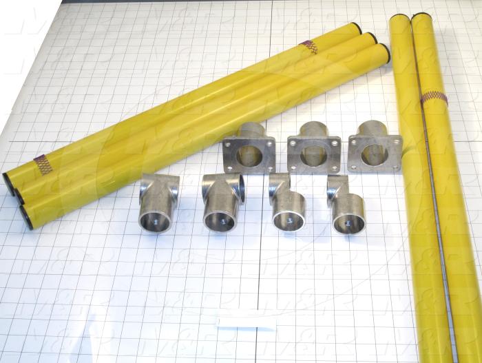 Fabricated Parts, Perimeter Gate Assembly, 116.59 in. Length, 27.77 in. Height