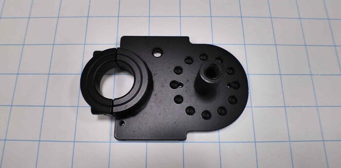 Fabricated Parts, Perimeter Gate Weldment, 4.69 in. Length, 3.12 in. Width, 1.30 in. Height, BBQ Black Finish