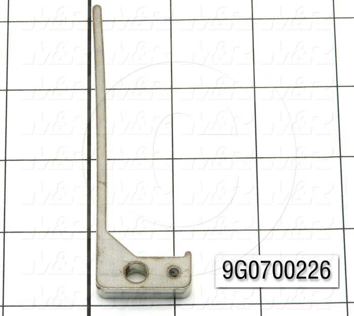 Fabricated Parts, Pin Gate Lock Keeper, 4.00 in. Length, 1.13 in. Width, 0.25 in. Thickness