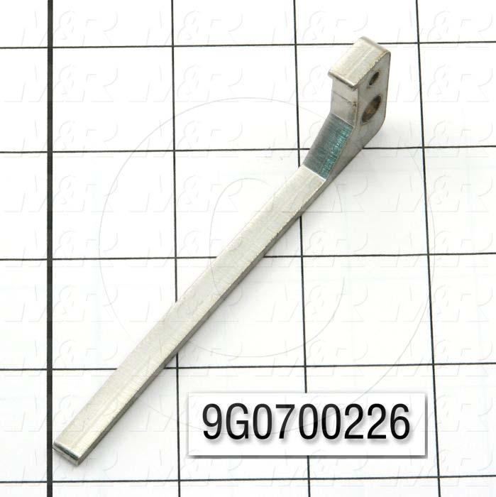 Fabricated Parts, Pin Gate Lock Keeper, 4.00 in. Length, 1.13 in. Width, 0.25 in. Thickness