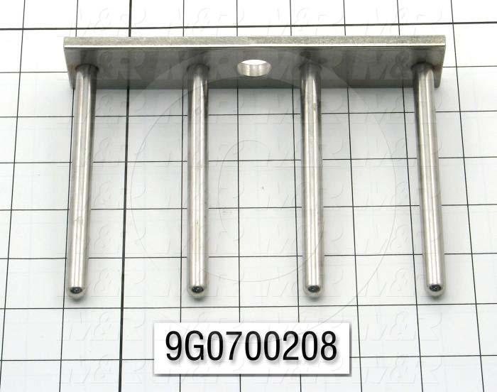 Fabricated Parts, Pin Weldment, 6.75 in. Width, 5.00 in. Height