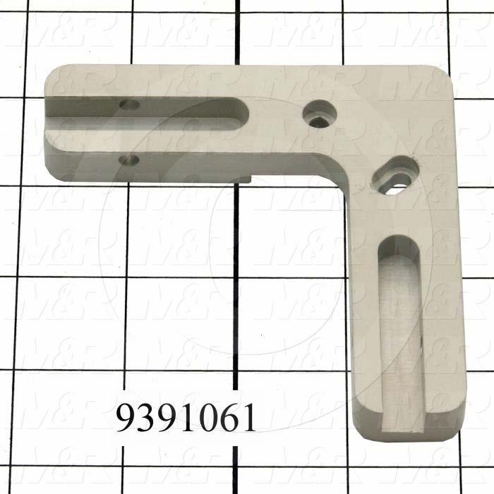 Fabricated Parts, Pivot Base Corner, 3.80 in. Length, 3.80 in. Width, 0.50 in. Height