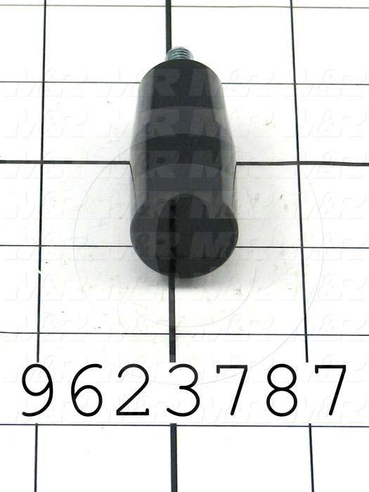 Fabricated Parts, Plastic Crank Handle, 4.13 in. Length, 0.50 in. Width, 1.41 in. Height