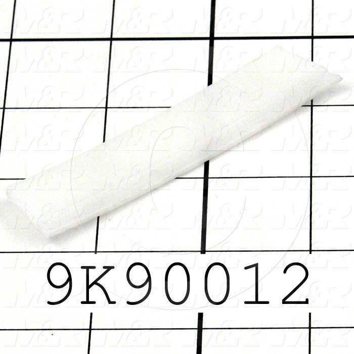 Fabricated Parts, Plastic Insert, 0.75 in. Length, 0.13 in. Width, 0.08 in. Thickness