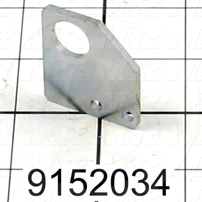 Fabricated Parts, Proximity Mounting Bracket, 1.25 in. Length, 1.38 in. Width, 12 GA Thickness