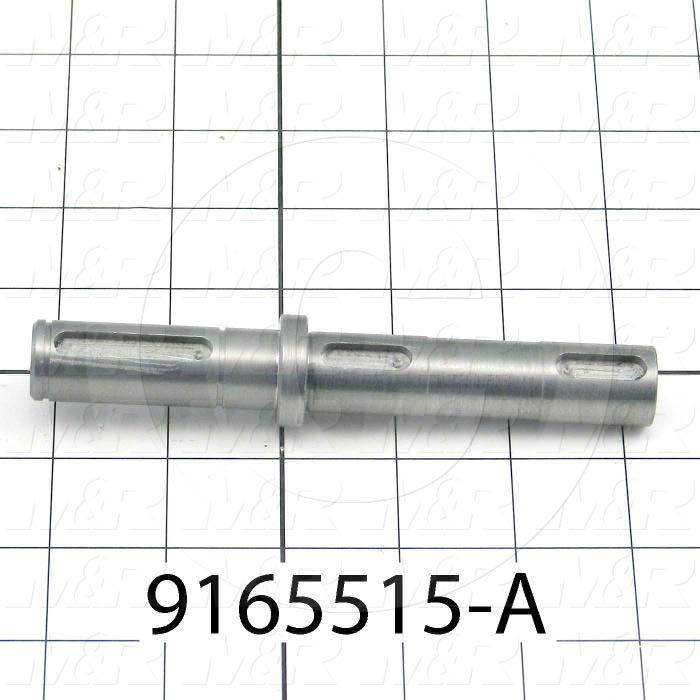 Fabricated Parts, Pulley Shaft, 5.43 in. Length, 0.98 in. Diameter