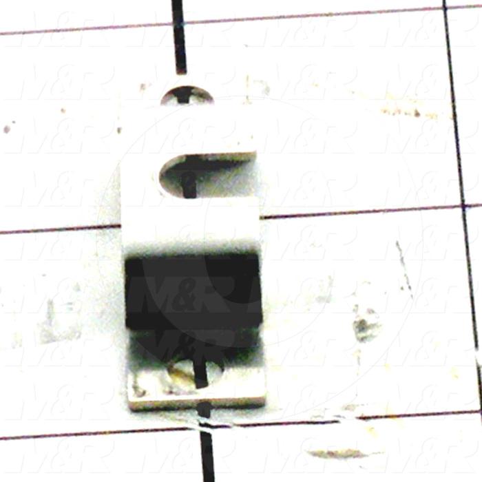 Fabricated Parts, Pusher Bracket, 1.57 in. Length, 0.50 in. Width, 0.36 in. Height