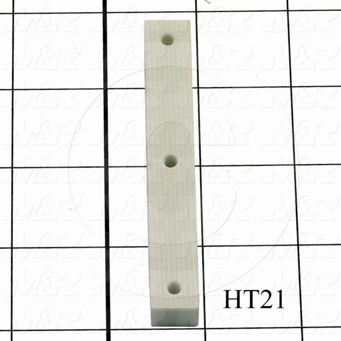 Fabricated Parts, Pyramid Insulator, 3.63 in. Length, 0.50 in. Width, 0.38 in. Height