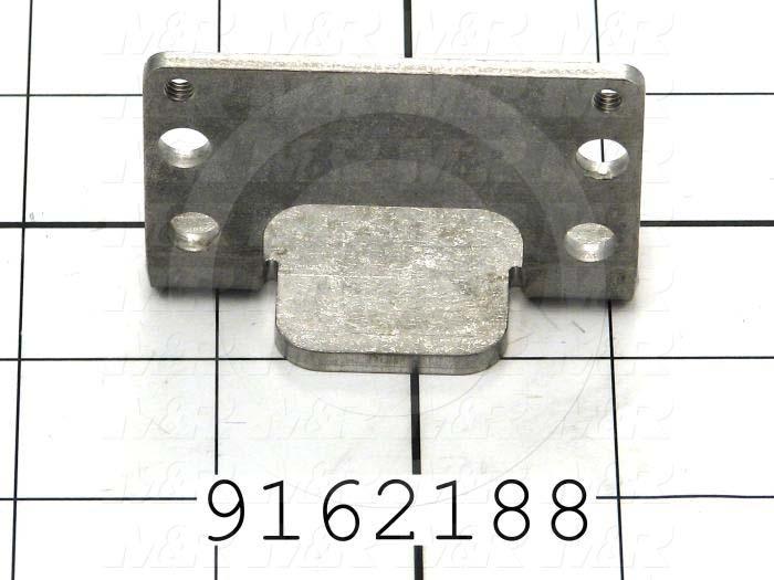 Fabricated Parts, Rear Bumper Brkt 2.5"Lg., 2.50 in. Length, 1.63 in. Width, 1.46 in. Height, 10 GA Thickness
