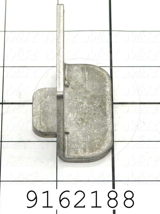 Fabricated Parts, Rear Bumper Brkt 2.5"Lg., 2.50 in. Length, 1.63 in. Width, 1.46 in. Height, 10 GA Thickness