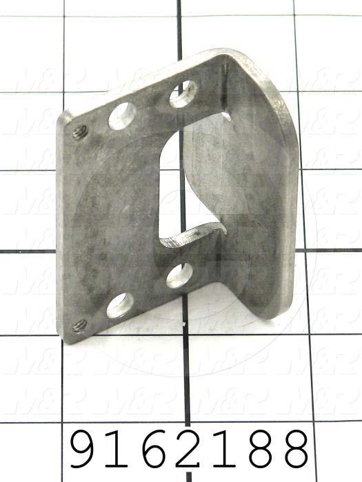 Fabricated Parts, Rear Bumper Brkt 2.5"Lg., 2.50 in. Length, 1.63 in. Width, 1.46 in. Height, 10 GA Thickness