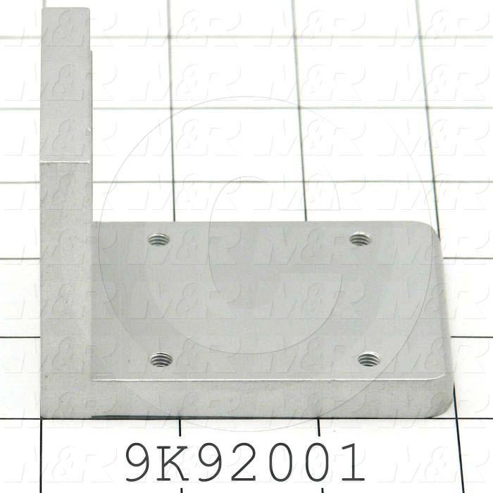 Fabricated Parts, Rear Clamp 3"Lg Sc, 3.00 in. Length, 2.28 in. Width, 2.00 in. Height, Clear Anodized Finish