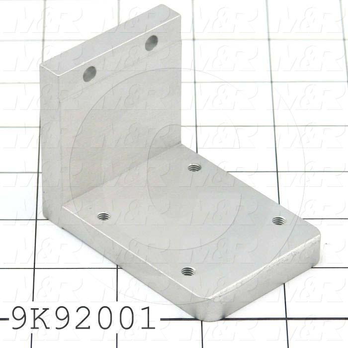 Fabricated Parts, Rear Clamp 3"Lg Sc, 3.00 in. Length, 2.28 in. Width, 2.00 in. Height, Clear Anodized Finish