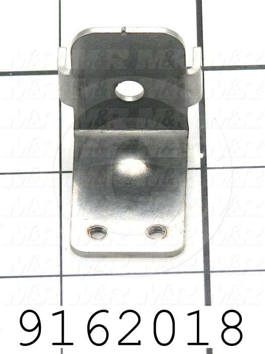 Fabricated Parts, Rear Half Holder, 1.50 in. Length, 1.00 in. Width, 1.00 in. Height, Front Side