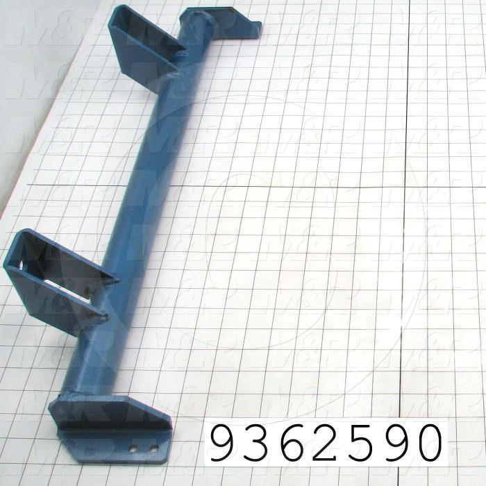 Fabricated Parts, Rear Masterframe Tube, 26.62 in. Length, 5.93 in. Width, 4.62 in. Height, Painted Blue Finish