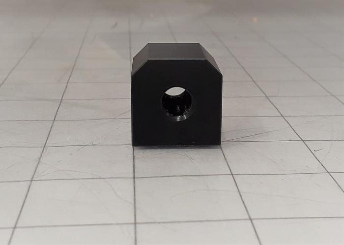 Fabricated Parts, Rear Micro Nut, 1.00 in. Length, 1.00 in. Width, 1.00 in. Height, As Material Finish