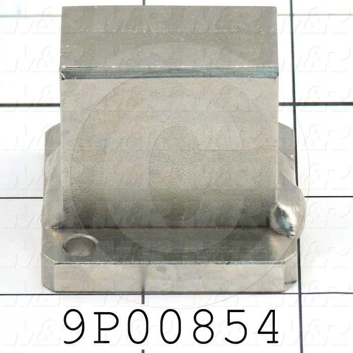 Fabricated Parts, Rear Micro Regulator Block U, 1.63 in. Length, 1.50 in. Width, 1.50 in. Height