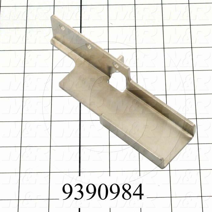 Fabricated Parts, Rear Micro Retriever-Left C, 6.50 in. Length, 1.78 in. Width, 1.40 in. Height, 11 GA Thickness, Nickel Plated Finish