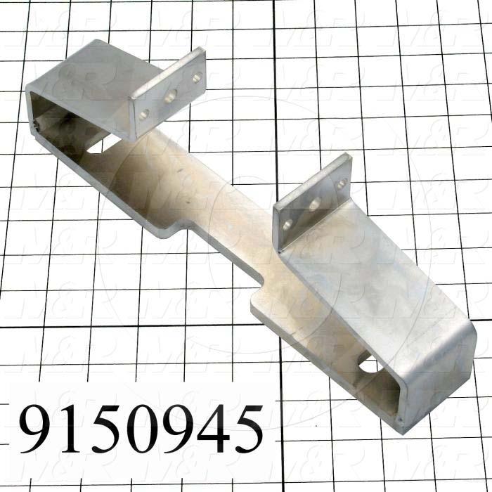 Fabricated Parts, Rear Screen Holder, 11.25 in. Length, 2.00 in. Width, 3.84 in. Height, Chrome-Plated Finish