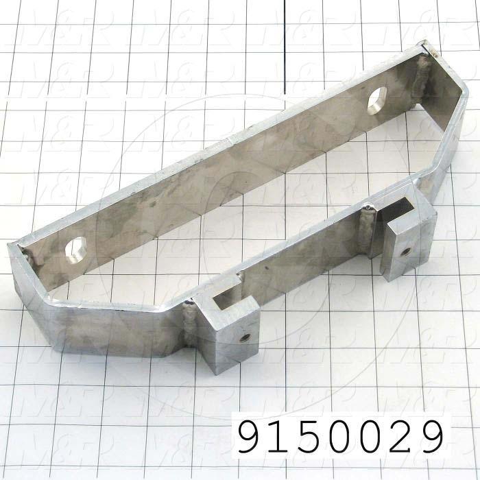 Fabricated Parts, Rear Screen Holder Bracket, 11.25 in. Length, 2.25 in. Width, 4.25 in. Height
