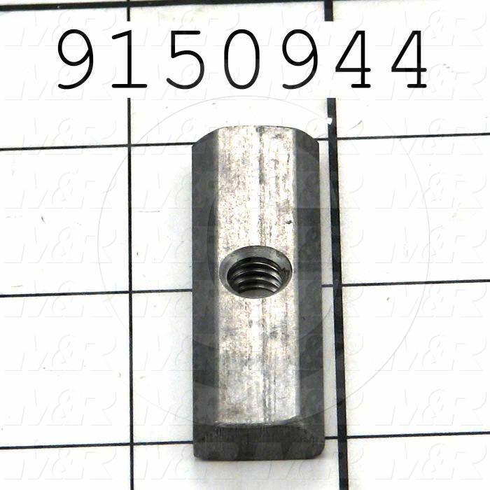 Fabricated Parts, Rear Screen Holder T-Nut, 2.00 in. Length, 0.63 in. Width, 0.25 in. Height
