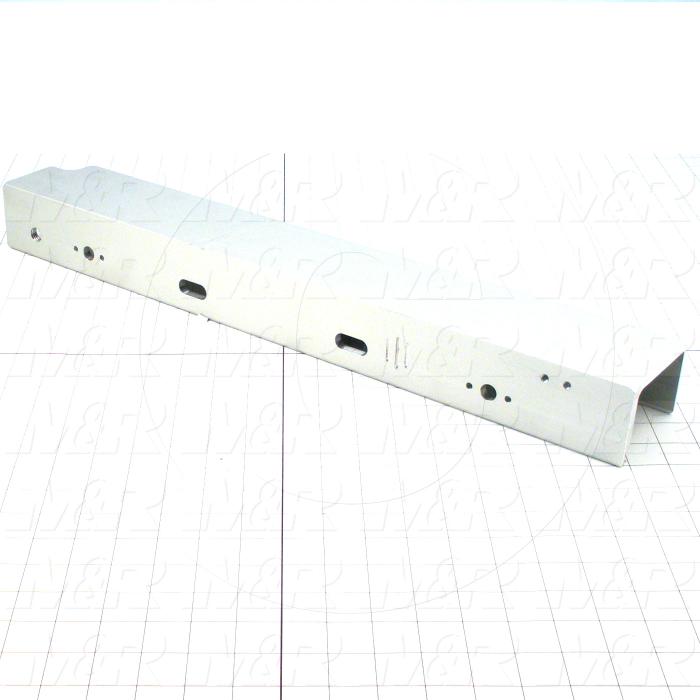 Fabricated Parts, Rear Screen Holder With Micro, 23.00 in. Length, 2.38 in. Width, 3.35 in. Height