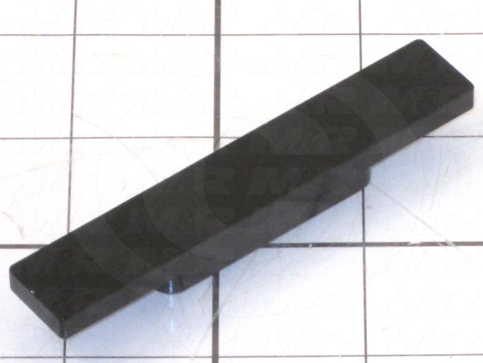 Fabricated Parts, Rear Stop, 3.50 in. Length, 0.63 in. Width, 0.37 in. Thickness, OC50000 Black Anodizing Finish