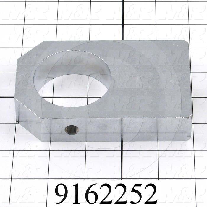 Fabricated Parts, Reducer Crank Bering Housing, 4.91 in. Length, 3.00 in. Width, 1.00 in. Thickness, Left Side