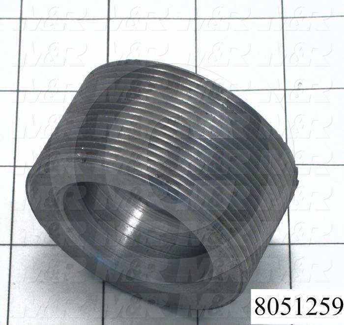 Fabricated Parts, Reducing Bushing, 2.50 in. Length, 1.38 in. Diameter, 1 3/4-12 Thread Size, Reducing 1 1/8 Shock To 3/4
