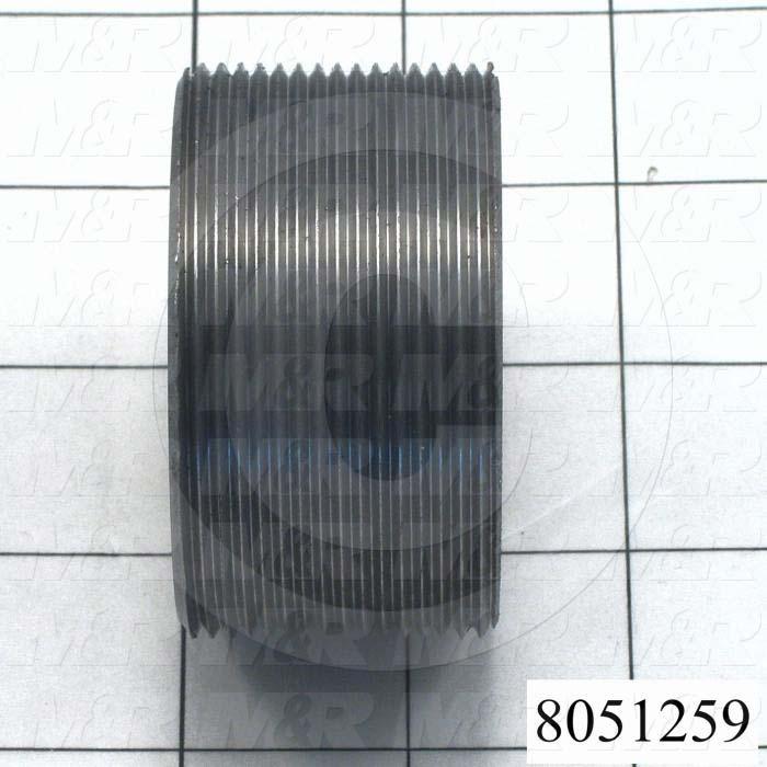 Fabricated Parts, Reducing Bushing, 2.50 in. Length, 1.38 in. Diameter, 1 3/4-12 Thread Size, Reducing 1 1/8 Shock To 3/4