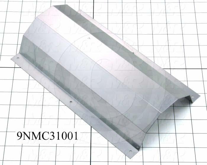 Fabricated Parts, Reflector, 10.00 in. Length, 6.50 in. Width