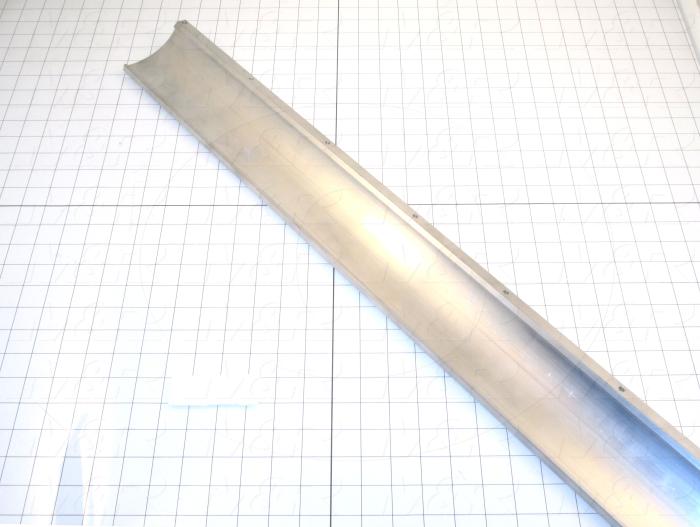 Fabricated Parts, Reflector Extrusion, 36.75 in. Length, 2.13 in. Width, 3.21 in. Height