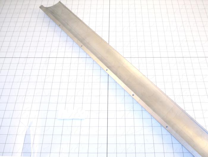 Fabricated Parts, Reflector Extrusion, 36.75 in. Length, 2.13 in. Width, 3.21 in. Height